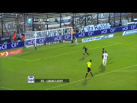 Gol Licht. Gimnasia LP 3 - Quilmes 0. Fecha 18. Primera División. FPT.