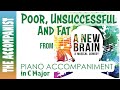 Poor, Unsuccessful and Fat (from the musical A New Brain) | Piano Accompaniment with Karaoke Lyrics