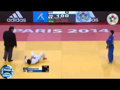 Judo Grand Slam Paris 2014 Bronze -60kg MUSHKIYEV Ilgar (AZE) - KIDO Shinji (JPN)