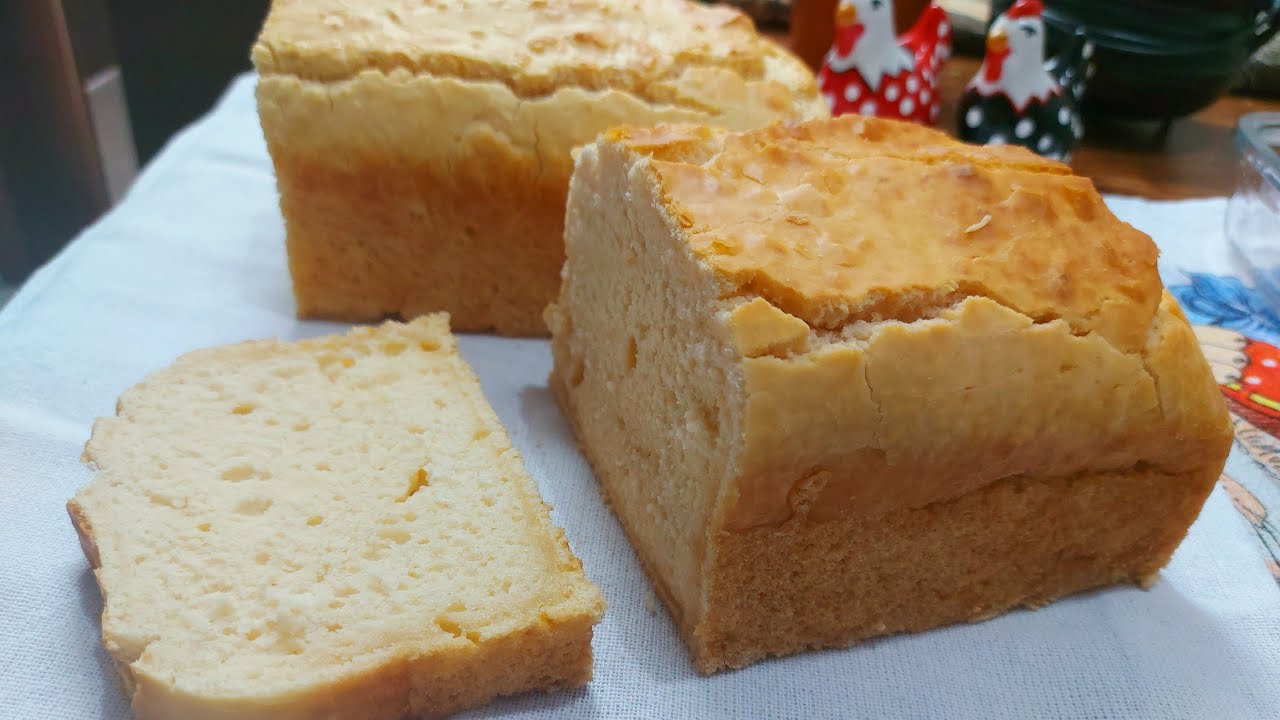 Pão SEM GLÚTEN com poucos ingredientes❤textura incrível delicioso