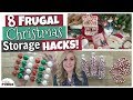 Christmas Decor Storage Hacks! 🎄 8 Frugal DIY Ideas