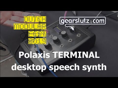 Polaxis TERMINAL desktop speech synthesizer @ DMF 2019