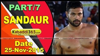 (1) Sandaur ( Sangrur) Kabaddi Tournament 25 Nov 2015