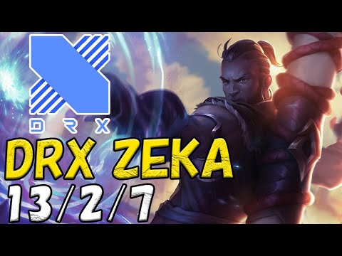 DRX Zeka ライズ(Ryze) VS ゾーイ(Zoe) MID patch 12.22 KR RANK