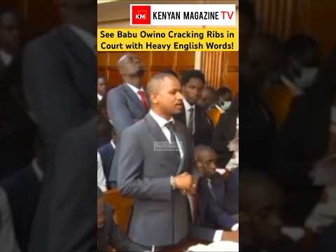 Babu Owino cracking ribs in court with unique English terms while defending Eric Omondi incourt
