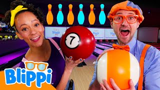Blippi e Meekah Jogam Boliche! 🎳 1 HORA DE BLIPPI BRASIL! 🟠 Vídeos Educativos para Crianças
