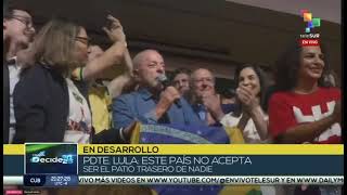 Lula Da Silva desde su comando de campaña tras victoria en elecciones este 25 de octubre de 2026