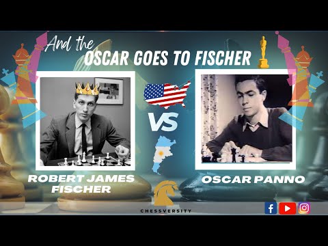 And the Oscar goes to Fischer🏆🏆. Bobby Fischer 🇺🇸 [USA]  vs Oscar Panno  🇦🇷 [Argentina] chess game.