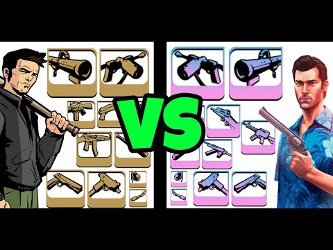 TODAS LAS ARMAS DE GTA III vs GTA VICE CITY
