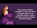 TAYLOR SWIFT - Timeless (Taylor’s Version) (From The Vault) (Lyrics)