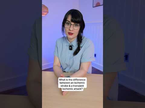 What is the difference between an ischemic stroke and a transient ischemic attack? #stroke #tia