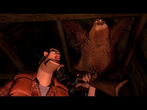 Boog Hides In A Cabin As Shaw Hunts Him Down | Open Season