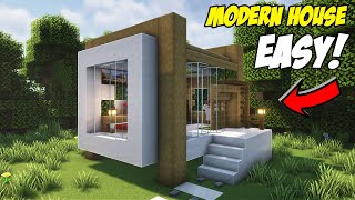 Minecraft: How to Build a Easy Modern House | Tutorial