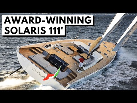 SOLARIS 111' "CeFeA" SuperYacht Tour Preisgekrönte Hochleistungs-Segelyacht aus Kohlefaser
