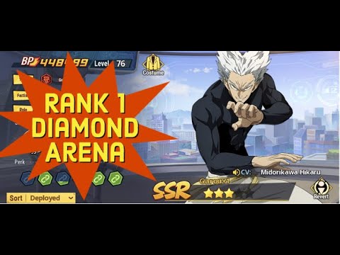 Garou [Orange +1] Rank 1 Diamond Arena (S16) - One Punch Man: The Strongest