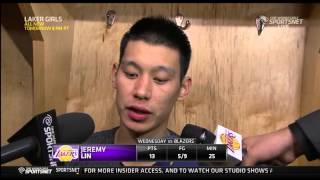 Jeremy Lin Post Game Interview - Lakers vs. Blazers 10/22/14