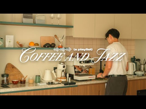 make coffee and listen to jazz at home