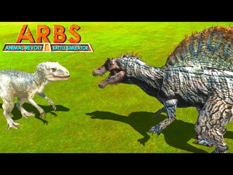 (JP3) Spinosaurus vs the Indominus Rex - Animal Revolt Battle Simulator