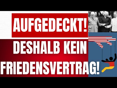 Professor exposes the true reason why Germany has no peace treaty! - The victorious powers' plan!