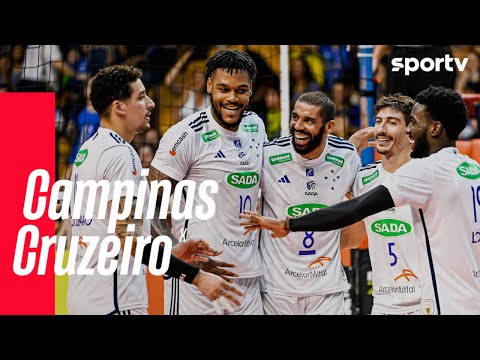 CAMPINAS 1 X 3 CRUZEIRO | MELHORES MOMENTOS | QUARTAS DE FINAL SUPERLIGA MASCULINA DE VÔLEI | sportv