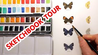 Watercolour Sketchbook Tour - ETCHR Everything! + Brush Case Hack