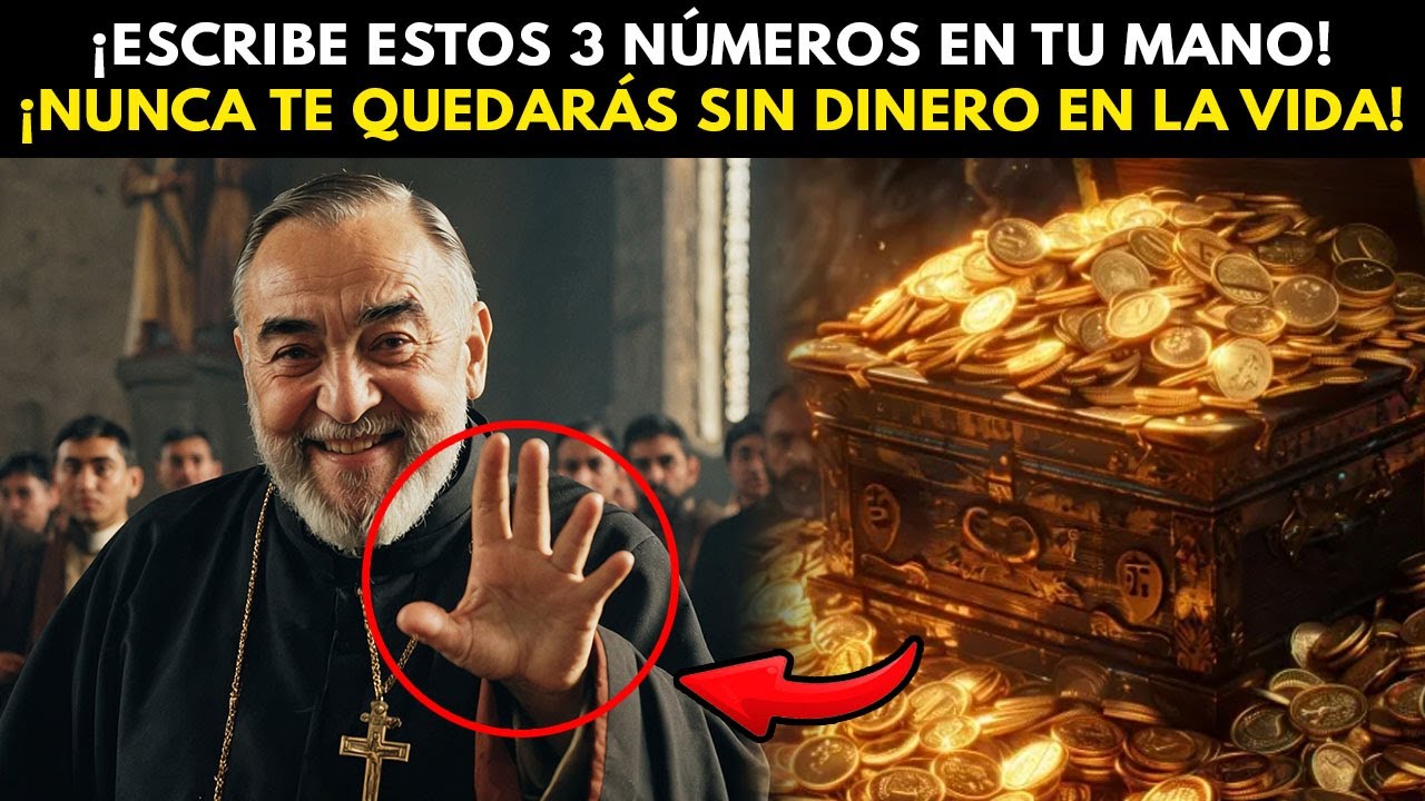 Padre Pío: ¡Escribe estos 3 números en tu mano! ¡Nunca te quedarás sin dinero en la vida!