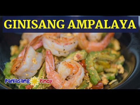Ginisang Ampalaya na may Itlog at Hipon