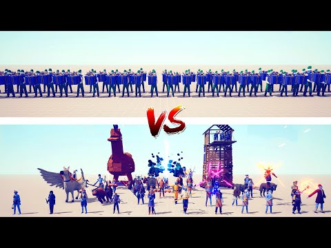 PRESENT ELF TEAM VS HIDDEN UNITS TEAM - Totally Accurate Battle Simulator Modded