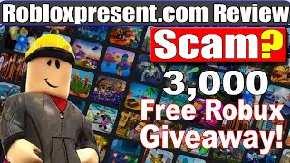 Robloxpresent.com Review - 3,000 Robux Giveaway Legit or Scam