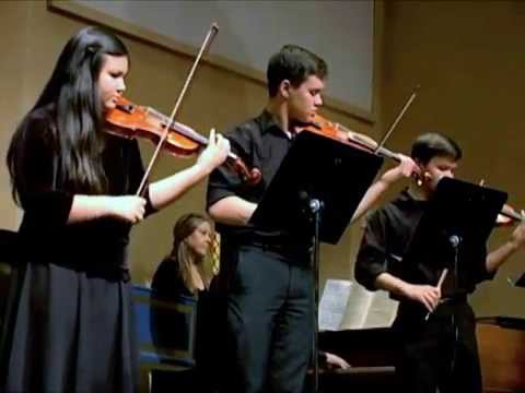 Concerto in F major for three violins; Amy, Jonathan & Christopher Culbreath