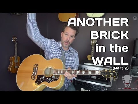 Another Brick in the Wall by Pink Floyd Part 2 - Guitar Lesson