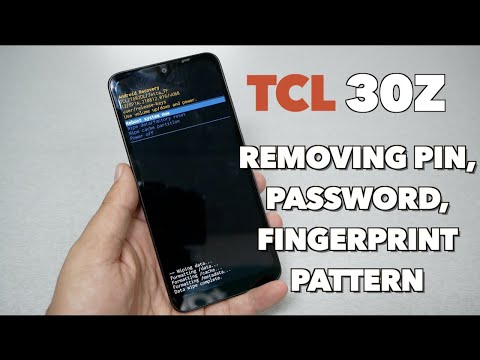 TCL 30z How to Hard Reset Removing PIN, Password, Fingerprint pattern