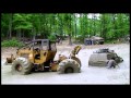 16 FRED WITH THE LOG SKIDDER PULLING OUT MUD TRUCKS DS Mud 5 18 2013