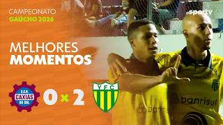 CAXIAS 0 X 2 YPIRANGA | MELHORES MOMENTOS | QUARTAS DE FINAL CAMPEONATO GAÚCHO | sportv