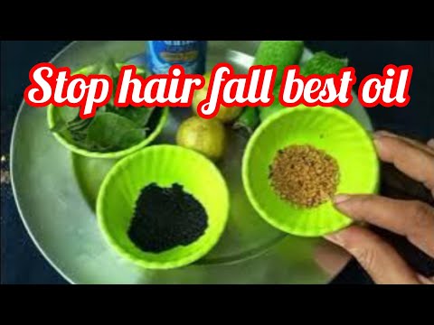 Stop hair fall best oil / home made oil for stopping hair fall /@vandu cooking with vlog