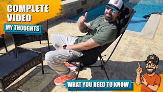 Portable Camping Chair Review | Adjustable Head Support & Wide Seat Test