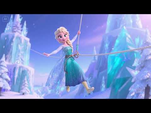 Elsa and the Zipline of Shimmering Ice | Magical Winter Kids Song ❄️✨🌬️🎶