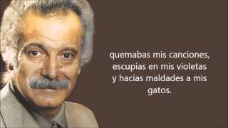 Georges Brassens  -Putain de toi-  (So Puta) Subtitulado al castellano.
