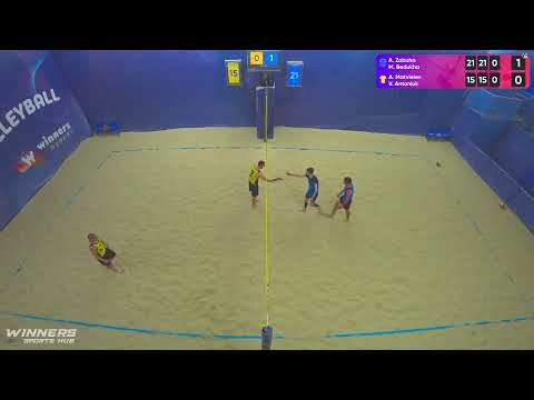 18:05 A.Zabuha / M.Bedukha - A.Matvieiev / V.Antoniuk |Winners Beach Volleyball