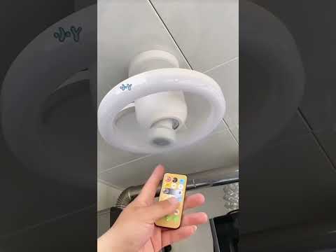 ⭐ Product Link in Comments ⭐2in1 Radiant Rotating RC Ceiling Fan Lamp 