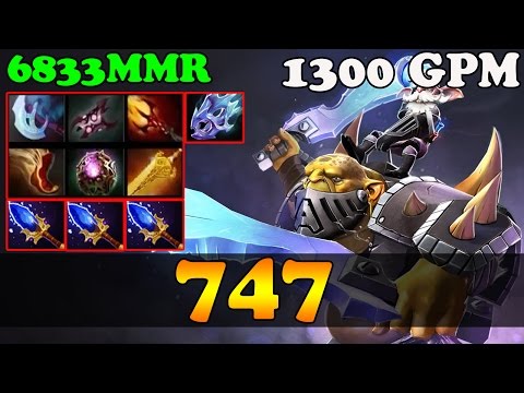 Dota 2- 747 6833 MMR Plays Alchemist With 1300 GPM - Pub Match Gameplay!