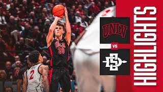UNLV at San Diego State Basketball Highlights | 2024-25 Season