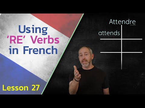 RE Verb Conjugation in French Present Tense | The Language Tutor Lesson 27
