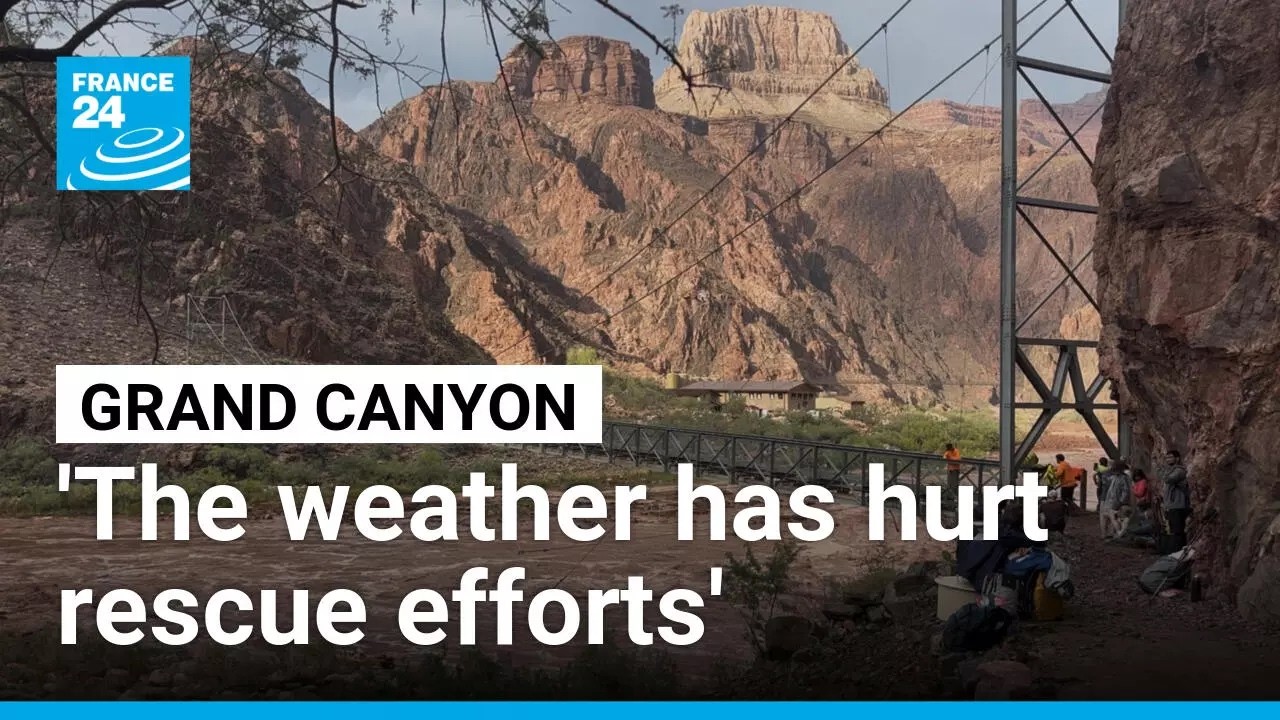 Grand Canyon rescue operation still ongoing to find missing person after floods • FRANCE 24
