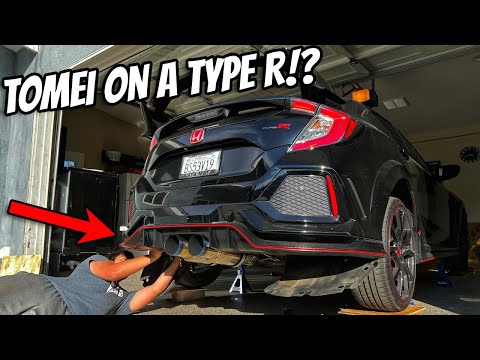 Installing Tomei Exhaust On A Honda Civic Type R !!