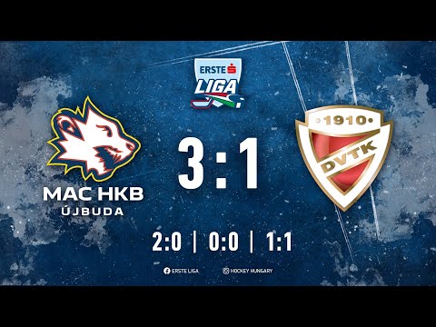 Gólösszefoglaló - EL 105 - MAC HKB Újbuda - DVTK Jegesmedvék 3:1 20211128