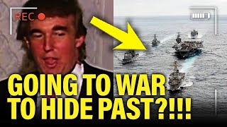 Trump Tries TO HIDE DARK PAST by GOING TO WAR