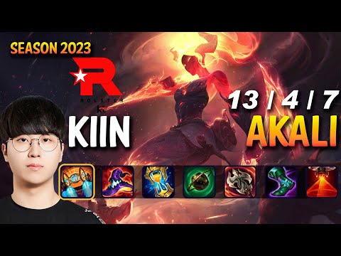 KT Kiin AKALI vs MAOKAI Top - Patch 13.16 KR Ranked
