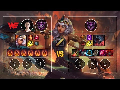 WE yimeng Qiyana vs Aatrox Mid - KR Master Patch 10.11