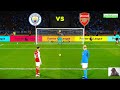 Manchester City vs. Arsenal - Penalty Shootout 2023 | Premier League | eFootball PES Gameplay